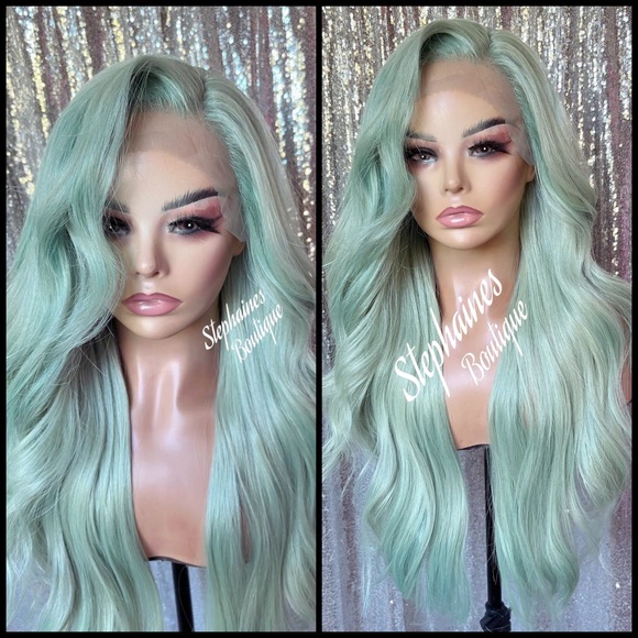Human Hair  Blended Lace Front Wig
